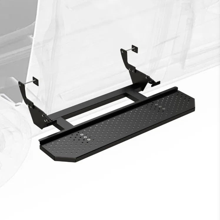 ME0514-JL1.SS – LEGEND FLEET Truck Step, Side Mount Single Flat Treaded Step 63 Pound Capacity Fixed Stationary E-Coa...